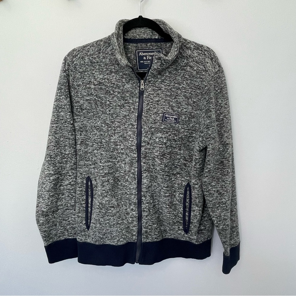 Abercrombie & Fitch grey Zip up jacket. Size XS